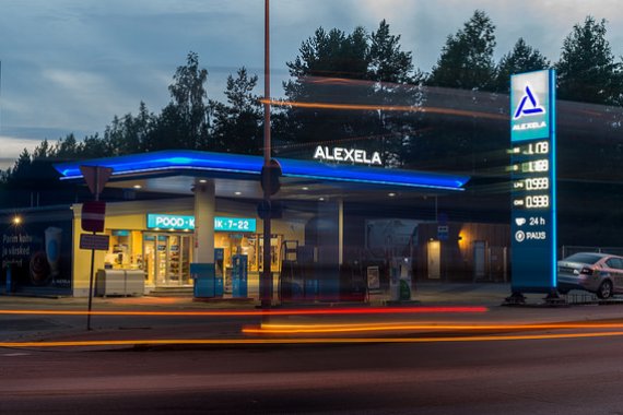 Alexela LNG filling station in Võru